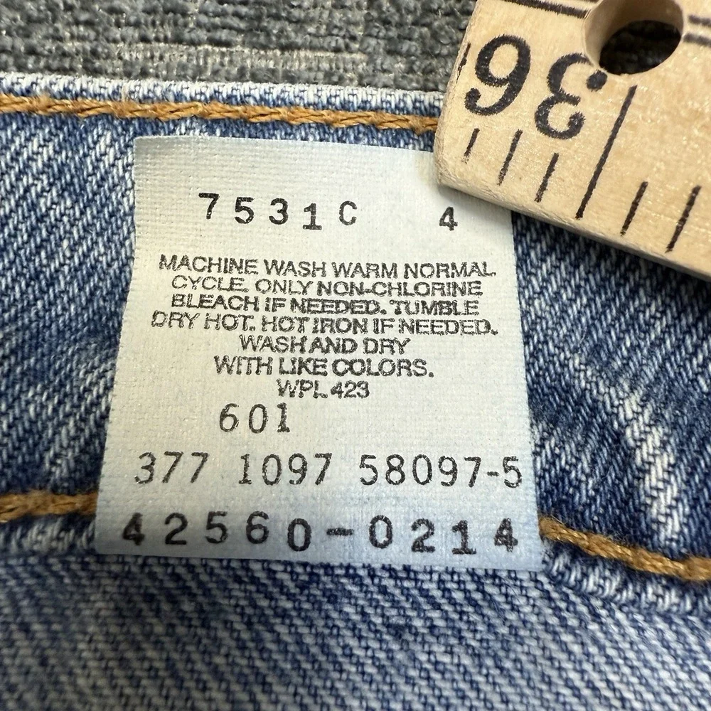 Vintage Levi's 560 Orange Tab Jeans Men's 31x30 Loose Fit Tapered Leg 90's